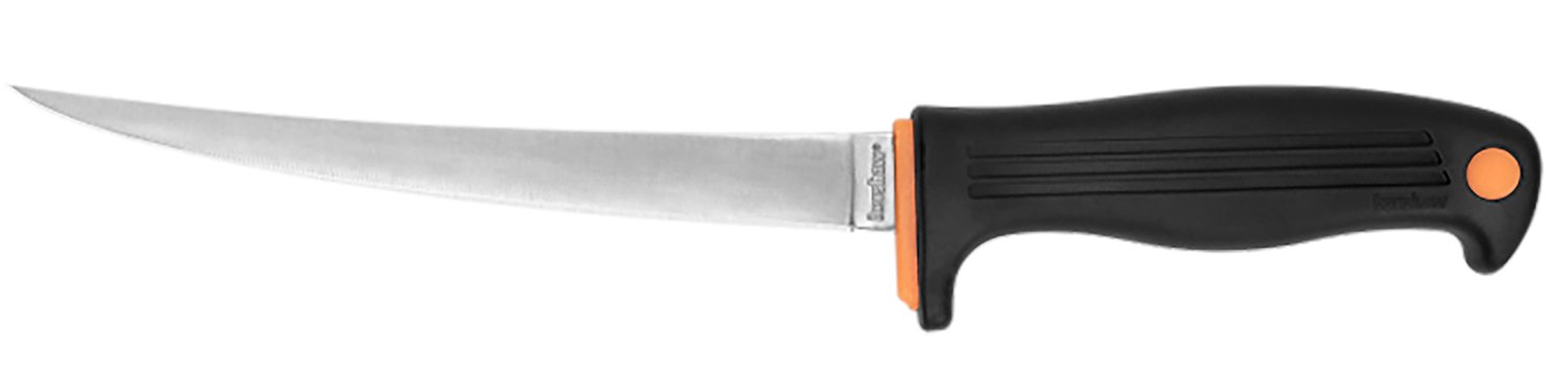 Kershaw 1257X Clearwater  7" Fixed Fillet Plain Satin 420J2 SS Blade Black Co-polymer Handle Includes Sheath