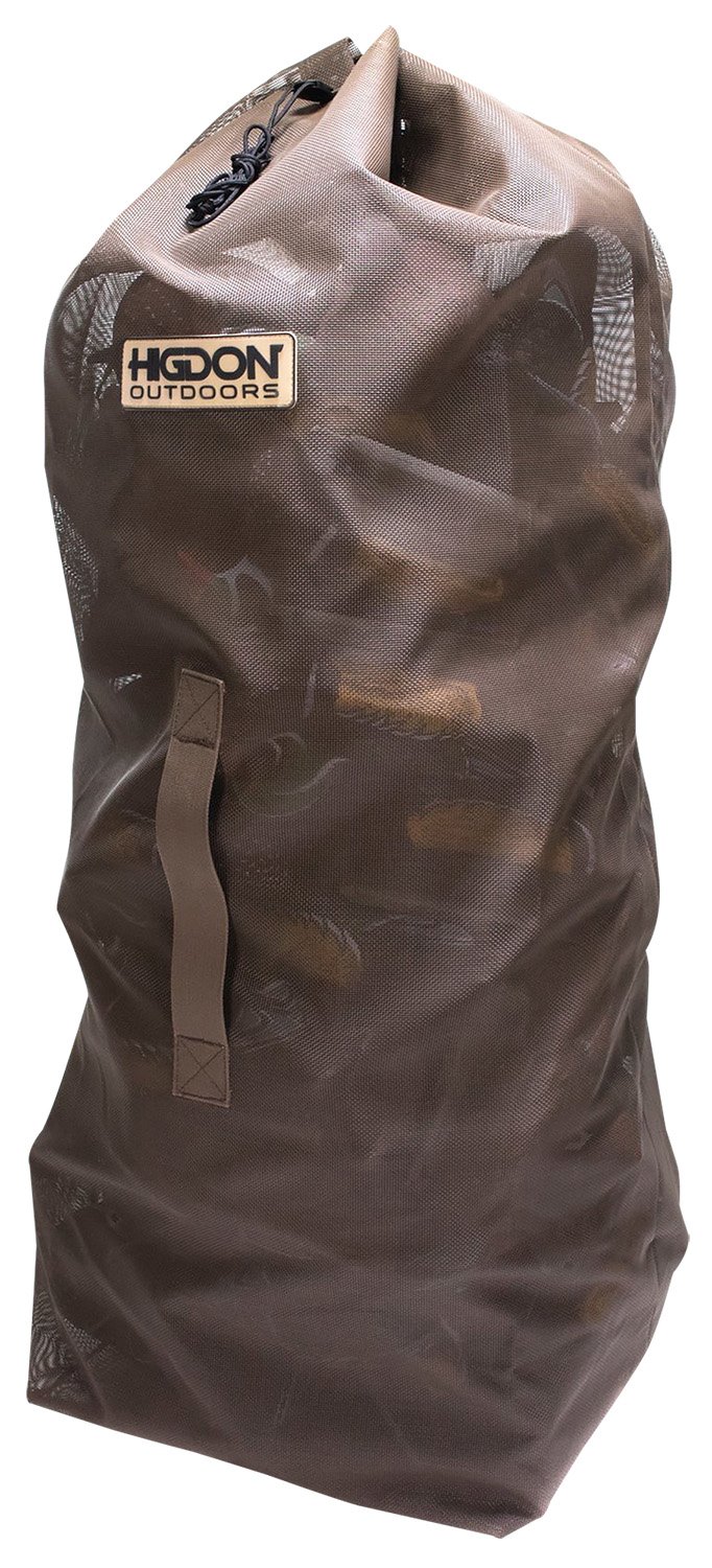 Higdon Outdoors 37179 Decoy Bag  Large Black PVC Coated Mesh 51" x 18" x 15" Holds up to 56 Standard Decoys