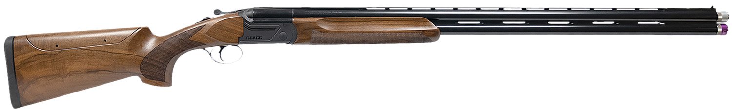 Fierce Firearms FA12GA32LHAC Alpha Full Size 12 Gauge Break Open 2rd 32" Black Satin Cerakote Over/Under Vent Rib Barrel, Black Cerakote Steel Receiver, Adj Comb Oiled Turkish Walnut Stock, Left Hand