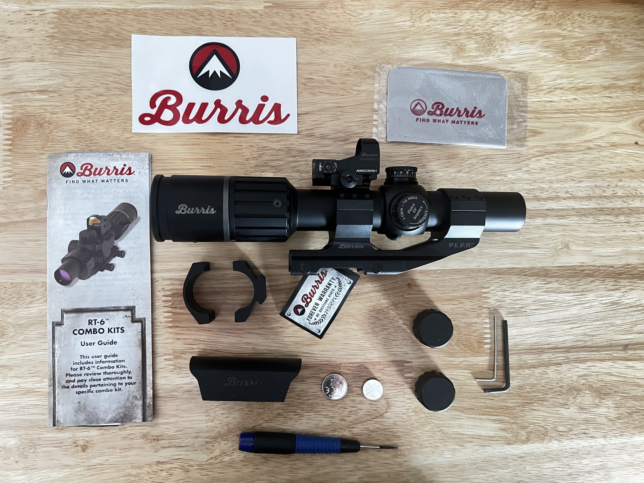 Burris RT-6 unboxing with all parts, tools and accessories. burris rt-6 rifle scope on AR-15