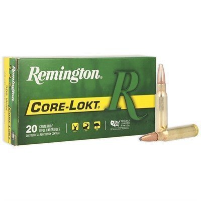 CORE-LOKT 308 WINCHESTER 180GR POINTED SOFT POINT 20/BOX