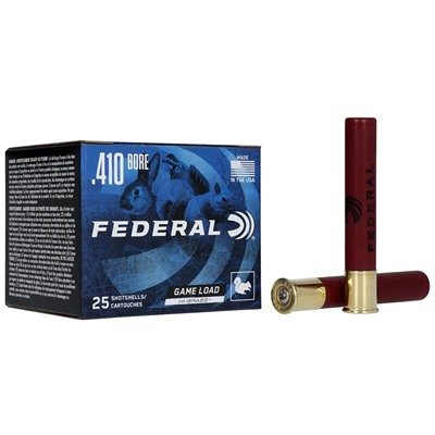 GAME LOAD UPLAND HI-BRASS 410 BORE 3'' 11/16OZ #6 SHOT 25/BOX