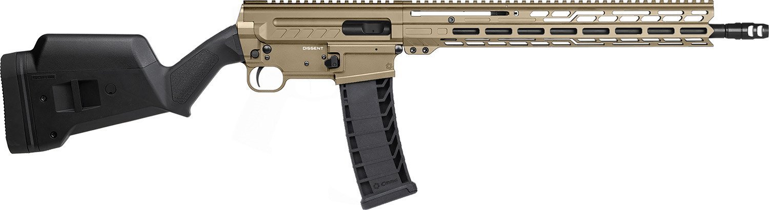 CMMG 94AC80FCT Dissent BR4 *CA Compliant 9mm Luger 10+1 16.10" Black Nitride Threaded Barrel, Coyote Tan Cerakote Picatinny Rail Aluminum Receiver, Magpul SGA Black Polymer Stock