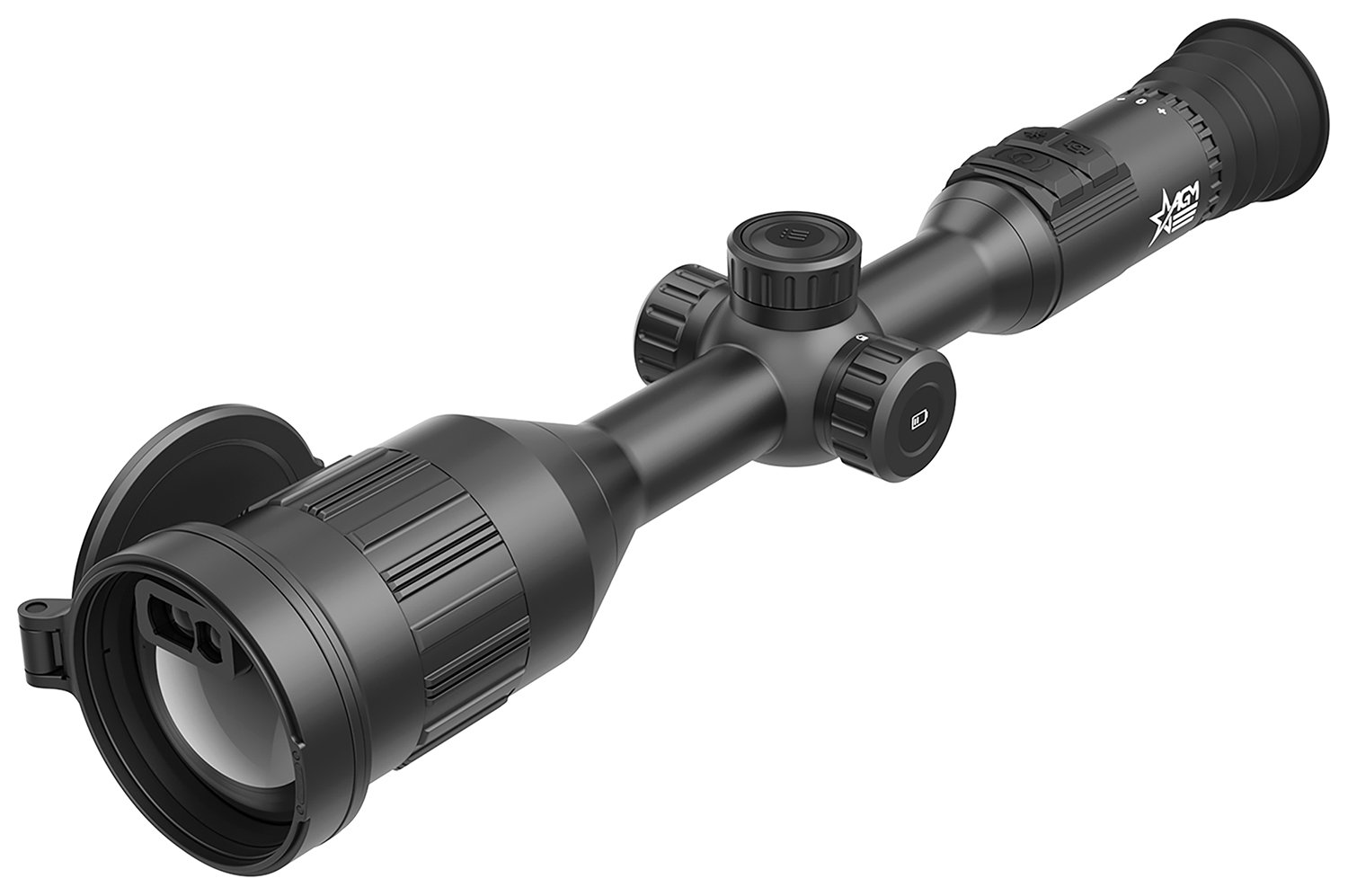 AGM Global Vision ADDE60-1280-2 Adder V2  Thermal Black 4-24x60mm Multiple Reticle, 1280x1024, 25Hz, 12 Microns Resolution, Features Laser Rangefinder