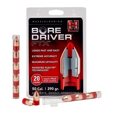 BORE DRIVER FTX 50 CALIBER (.499'') 290GR 20/PACK