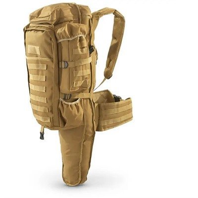 TACTICAL ASSAULT BAG WITH RIFLE HOLDER COYOTE