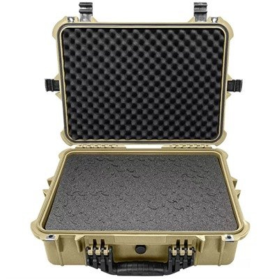 20'' LARGE HARD GEAR CASE W/RAGAR FOAM INSERTS TAN
