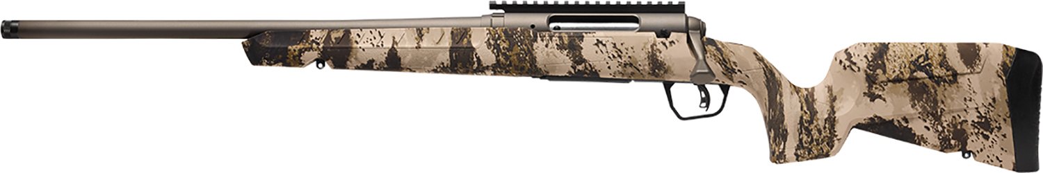 Savage Arms 32347 Axis 2 Pro Compact 7mm-08 Rem 4+1 20" Gun Metal Bronze Cerakote Heavy Sporter Threaded Barrel & Picatinny Rail Carbon Steel Receiver, Fixed Western Camo Synthetic Stock, Left Hand