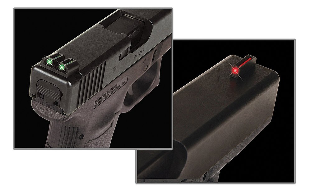 TruGlo TG131S2 Fiber-Optic  Red/Fiber Optic Front Sight-Green/Fiber Optic Rear Sight Sig Sauer P-Series #6 Front/#8 Rear