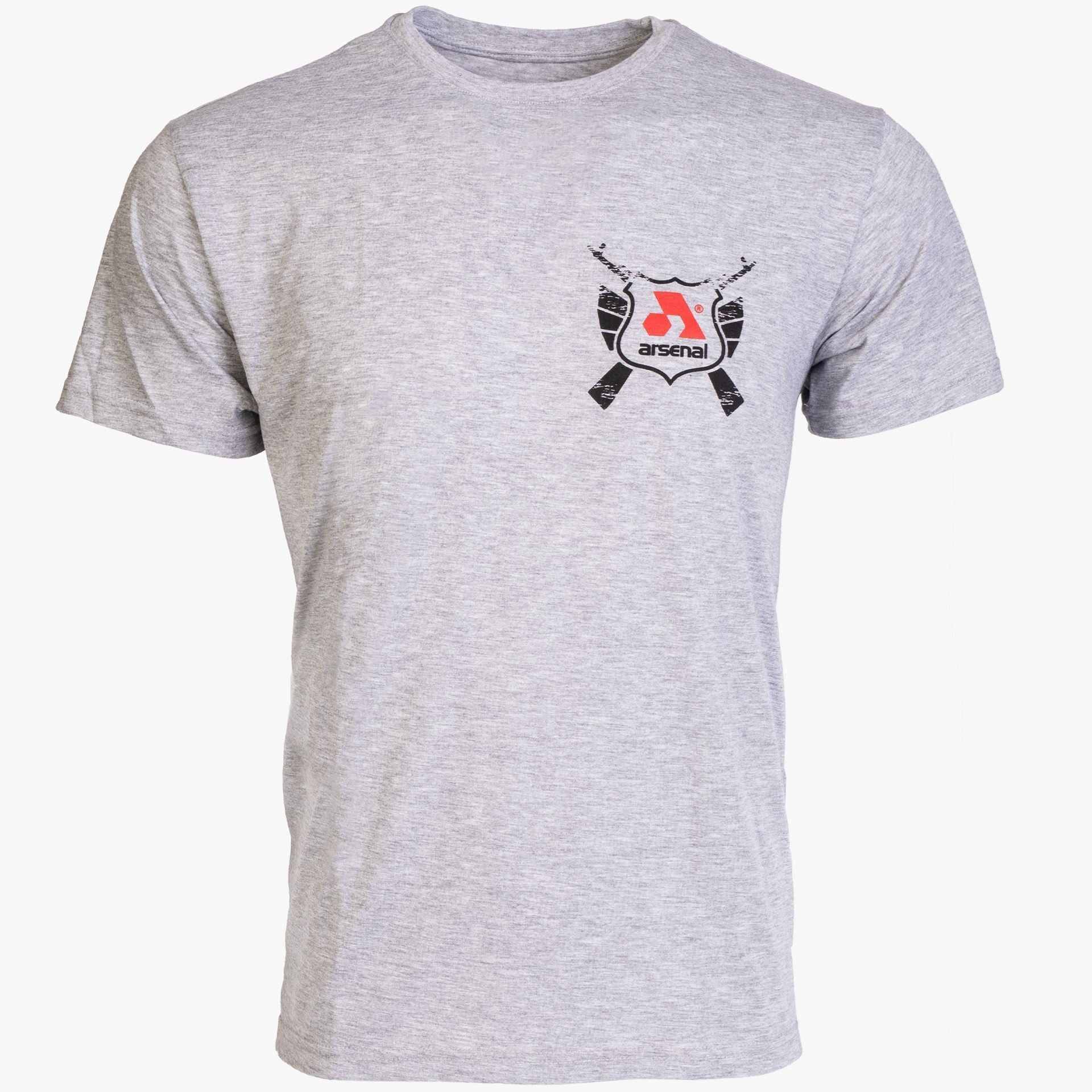 Arsenal Large Gray Cotton Relaxed Fit Classic T-Shirt