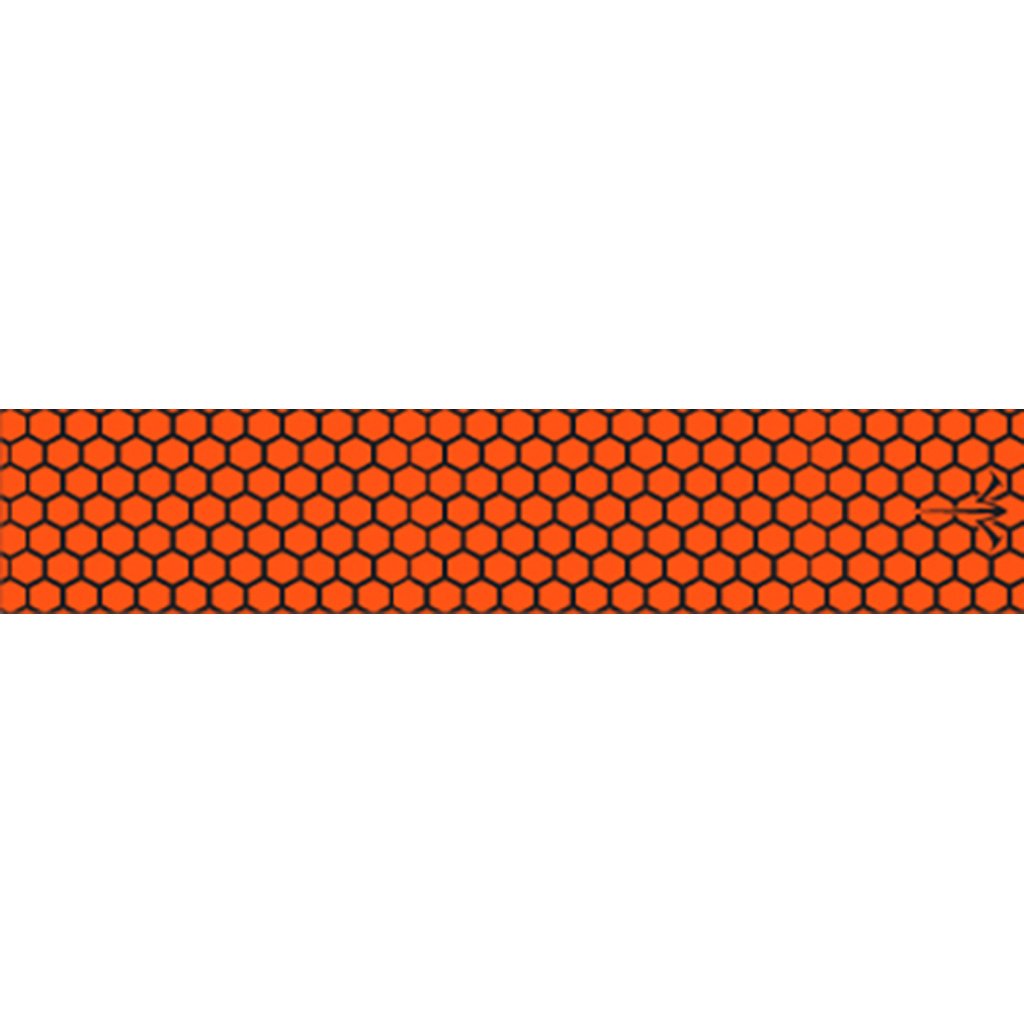 White Water Archery Honeycomb Fade Arrow Wraps Open Flo Orange 5 in. x 1.125 in. 15 pk.