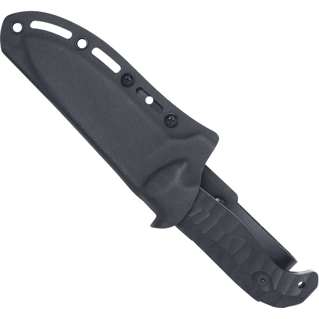 CobraTec PSK Knife Black Dark Stonewash Fixed Blade Black Satin Stonewash - Image 2