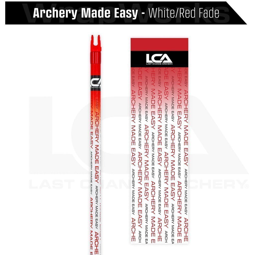 Last Chance WrapWorks Stock Archery Made Easy White/Red Fade Precision Flex M-Series - Image 2