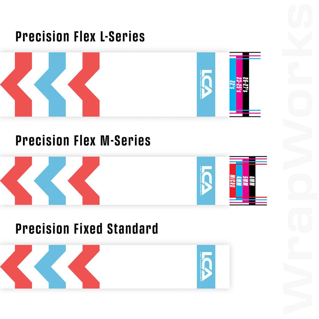 Last Chance WrapWorks Velocity Chevron   Salmon/Blue Precision Fixed Standard
