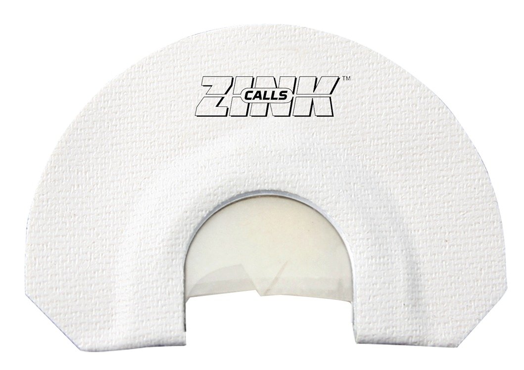 ZINK ZNKZNK312 Lucky Lady  Diaphragm Call Triple Reed Turkey Sounds White V-Notch Cut