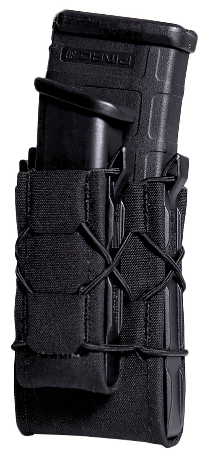 High Speed Gear 24DD00BK TACO Gen 2 Double Decker Black Nylon Laminate MOLLE Mount Pistol/Rifle
