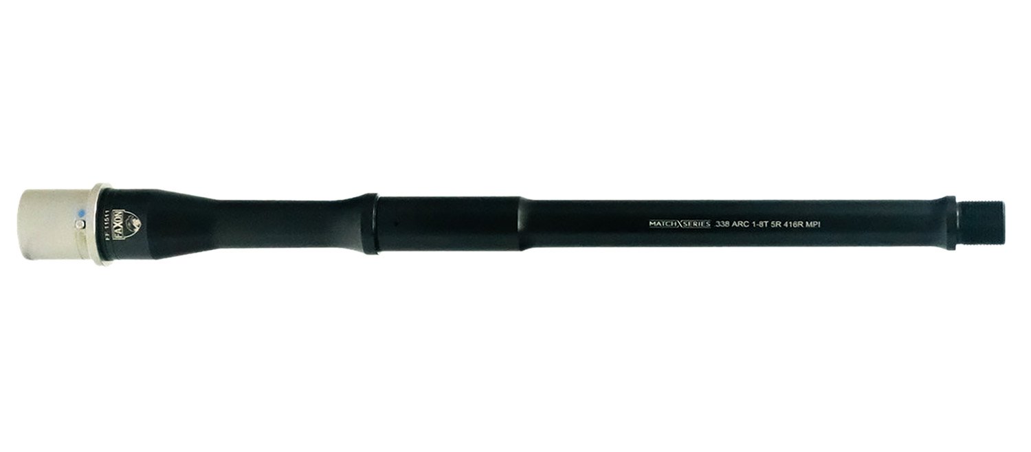 Faxon Firearms 15B338A8P125NGQ5RNP3 Gunner 338 ARC 12.50" Black Nitride 416-R Stainless Barrel Fits AR-15