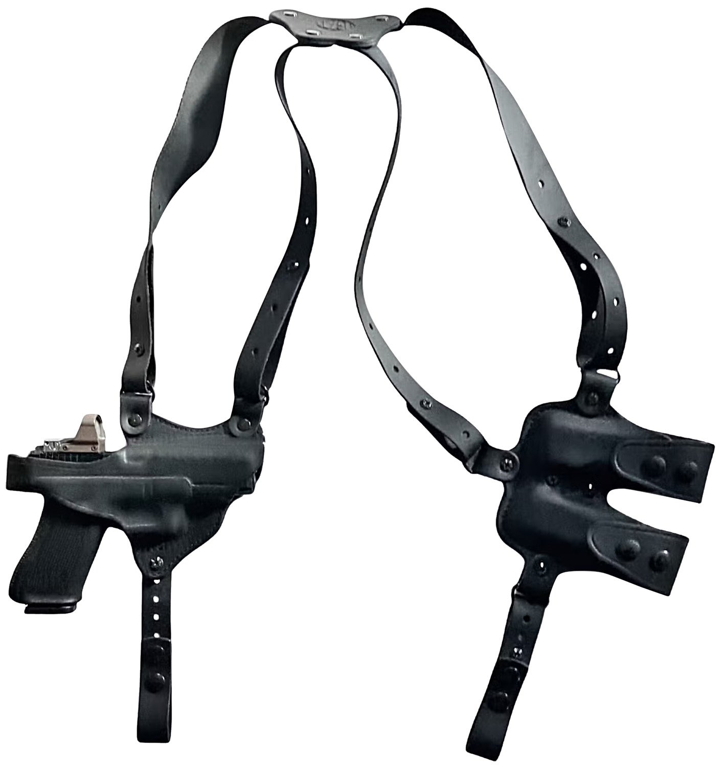 1791 Gunleather NSS2.1SBLHR  Optic Ready Shoulder Horizontal Black Fits Glock 17 Right Hand