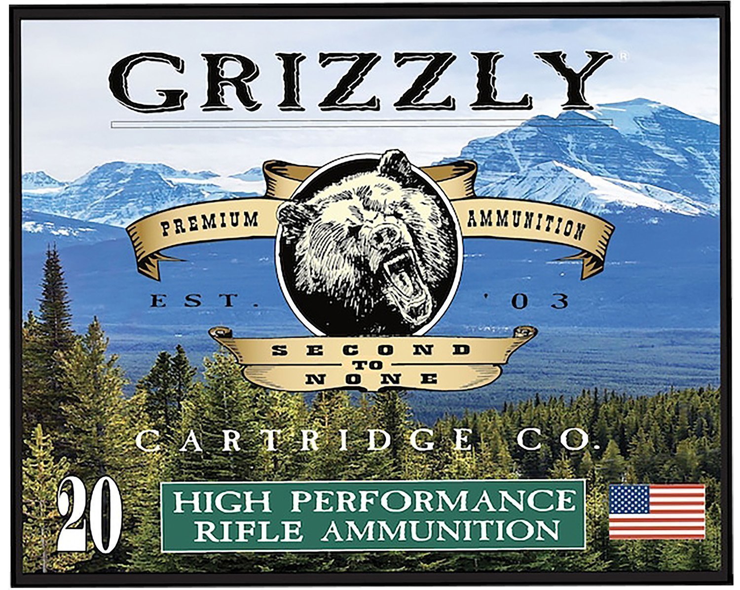 Grizzly Ammo GC45/70+P10   45-70Gov+P 525gr Full Metal Jacket Flat Point 20 Per Box/10 Case