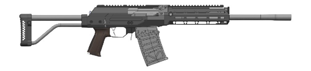 JTS M12AK-LWH    AK 12GA 5R SKEL STOCK
