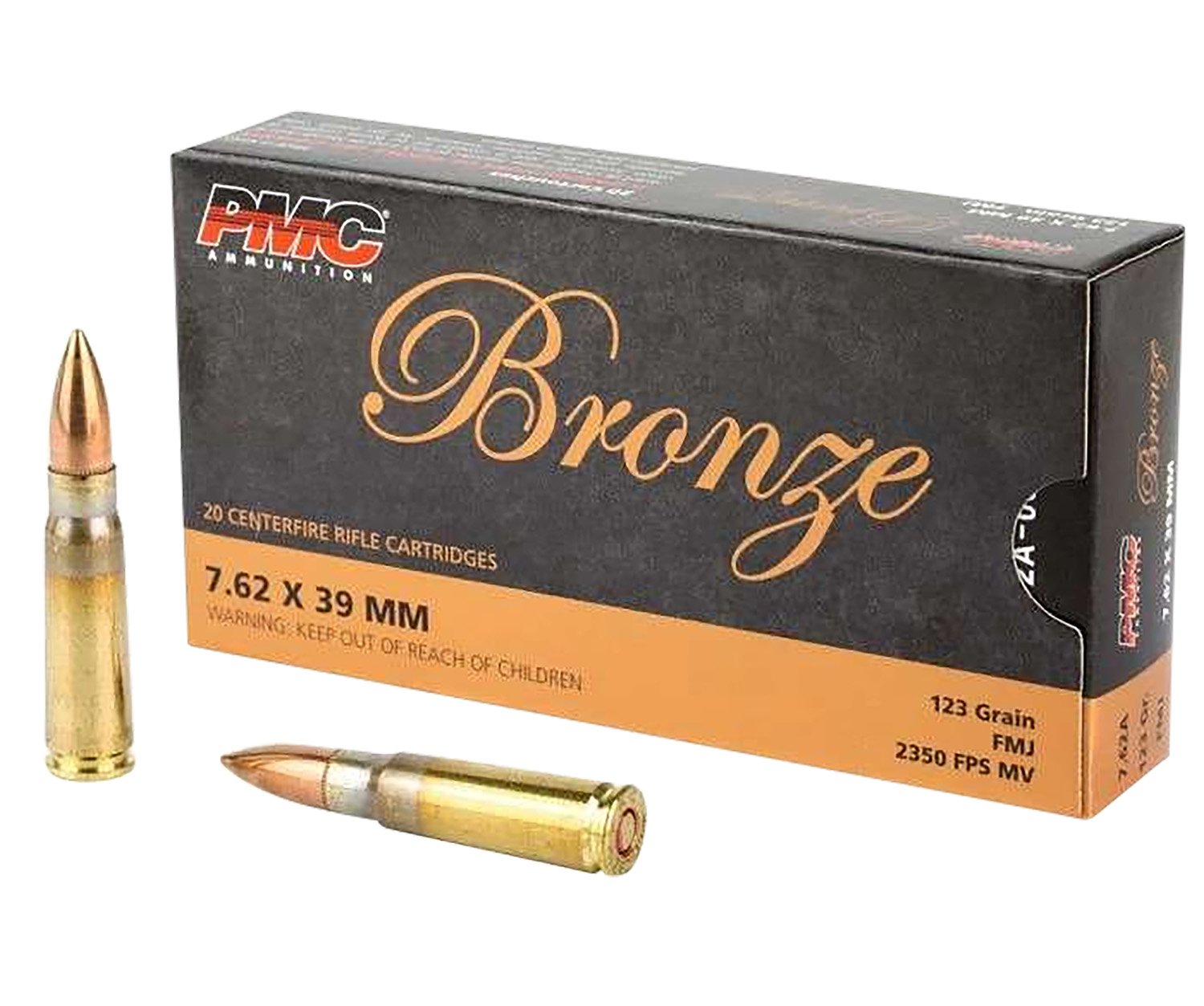 PMC 762A Bronze  7.62x39mm 123gr Full Metal Jacket 20 Per Box/25 Case