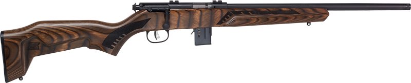 SAVAGE 93 MINIMALIST 22WMR - 18" MATTE/BROWN LAMINATE