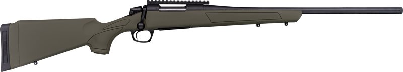 CVA CASCADE 22-250 22" #3 - W/RAIL BLACK/OD GREEN