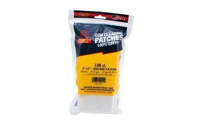 OTIS 3" SQ CLEANING PATCHES 100CT