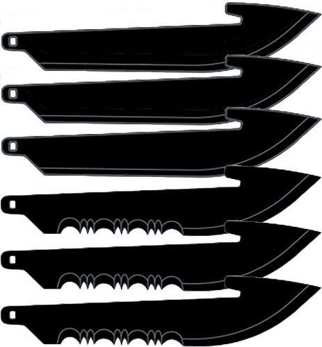 OUTDOOR EDGE 2.5" REPLACEMENT - BLADES 6-PACK DROP PNT COMBO