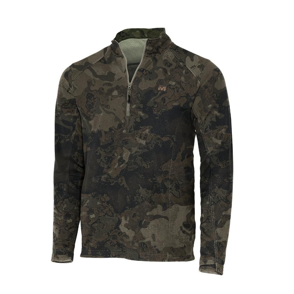 Muddy DV8 Quest Midweight Quarter Zip Sweatshirt Veil Canyon Grey L
