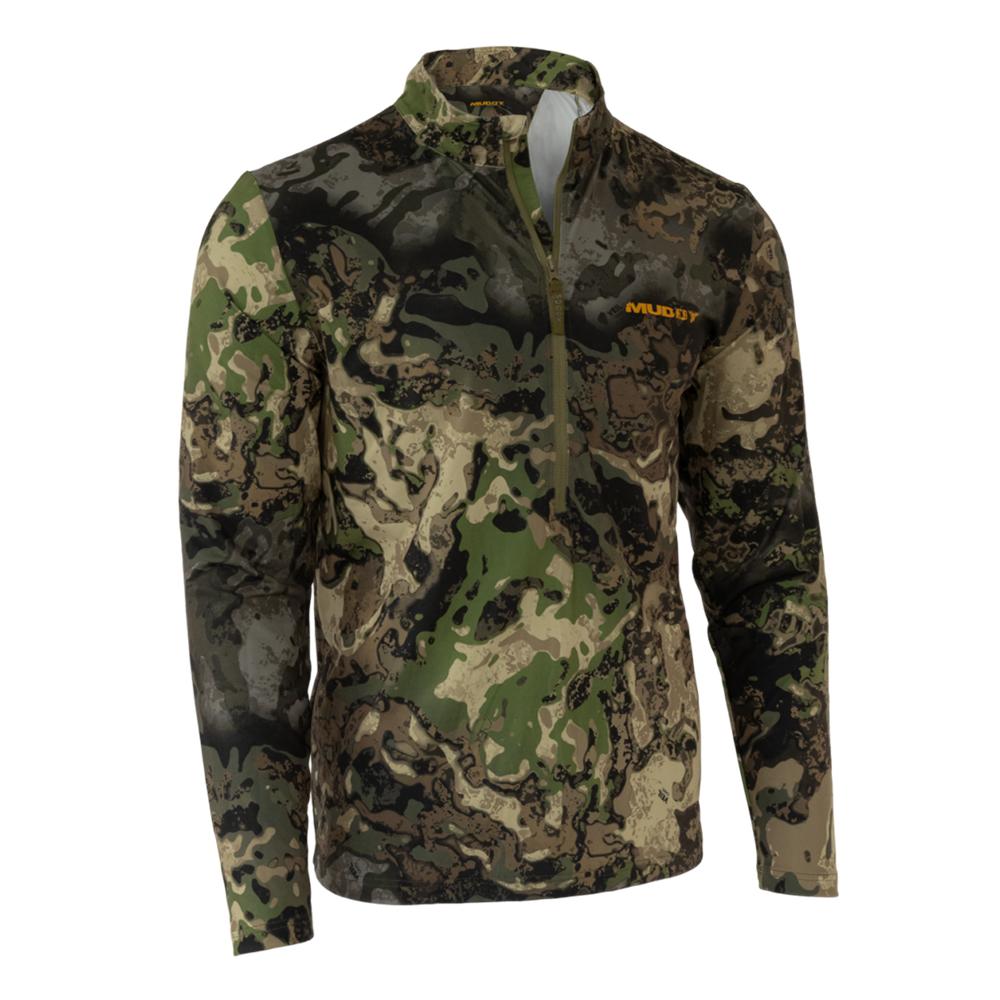 Muddy TR Lightweight Quarter Zip Long Sleeve Shirt Veil Canyon Hybrid XL