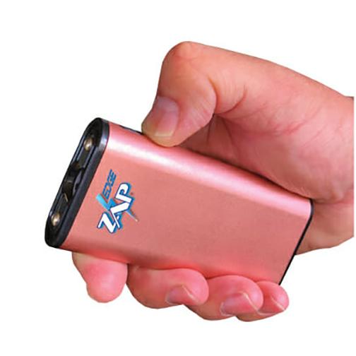 Personal Security Products Zap Edge Rechargeable USB Power Bank LED Stun Gun 950K Rose Gold
