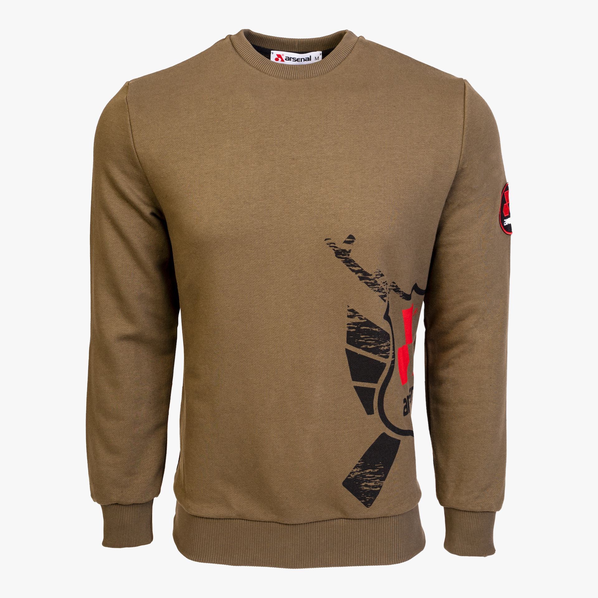 Arsenal XX-Large Khaki Cotton-Poly Standard Fit Alpha Pullover Sweater