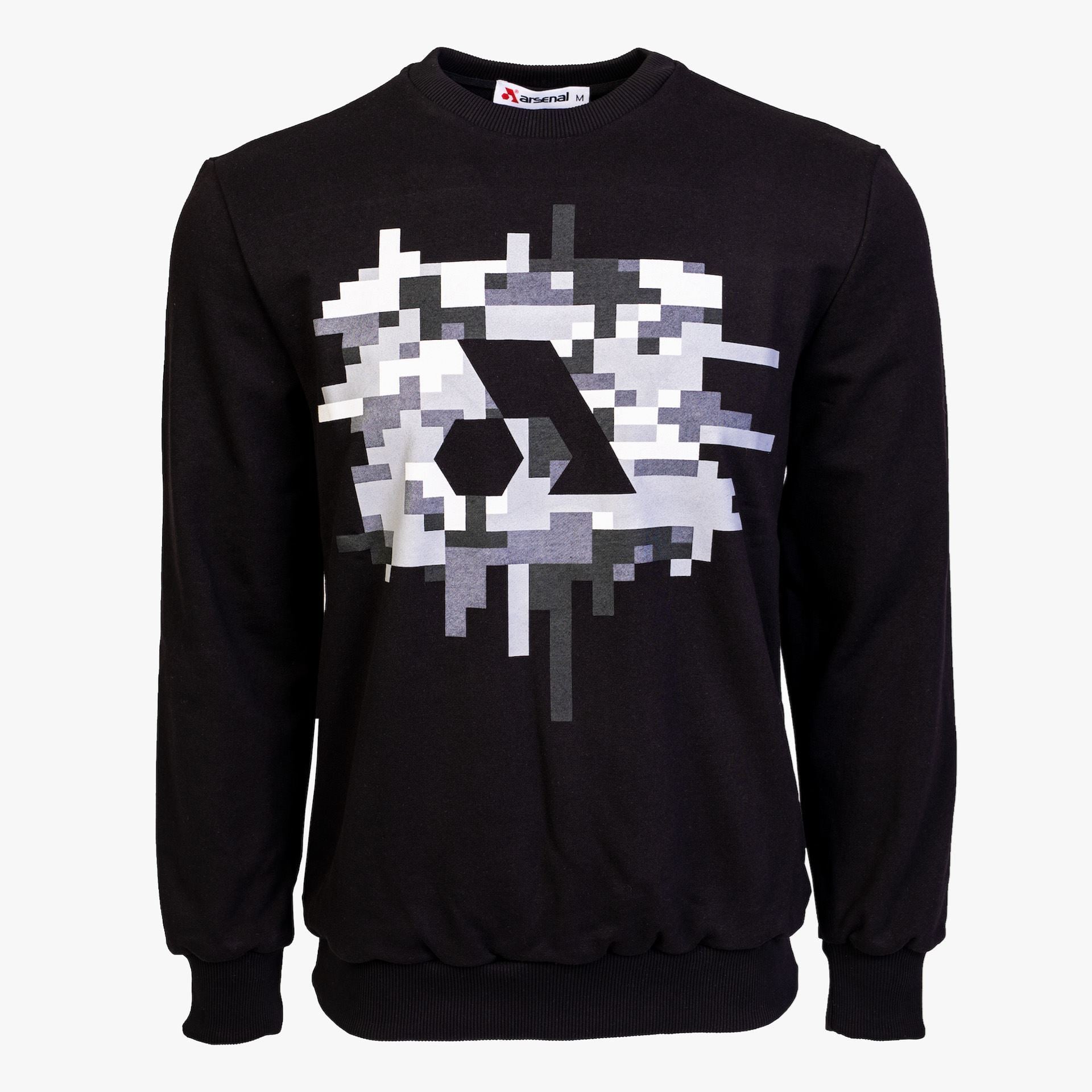 Arsenal XX-Large Black Cotton-Poly Standard Fit Centre Graphic Pullover Sweater