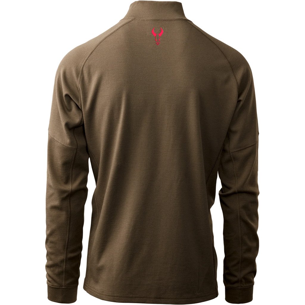 Badlands Pecora Heavyweight Merino 1/4 Zip MUD Medium - Image 2