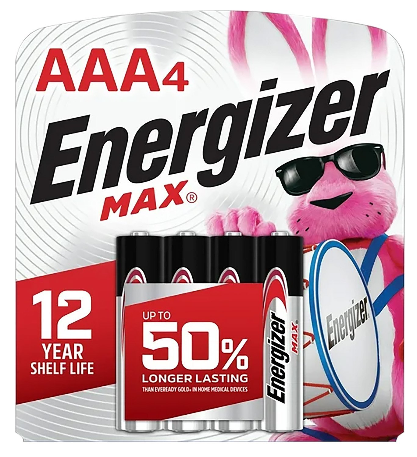 Energizer E92BP4 AAA Max Black/Silver 1.5V Alkaline Qty (4) Single Pack