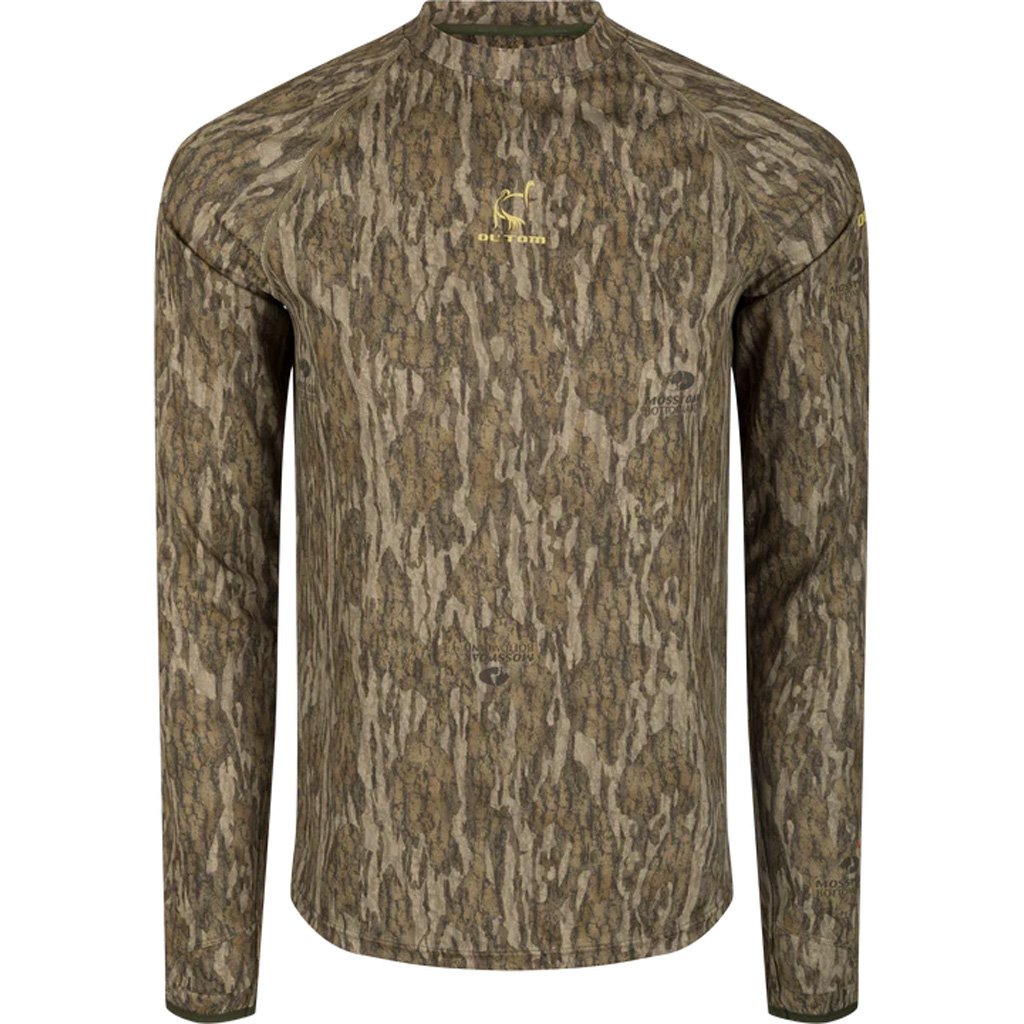 Drake Ol' Tom Mens Early Bird LS Performance Crew MO Bottomland Medium - Image 3