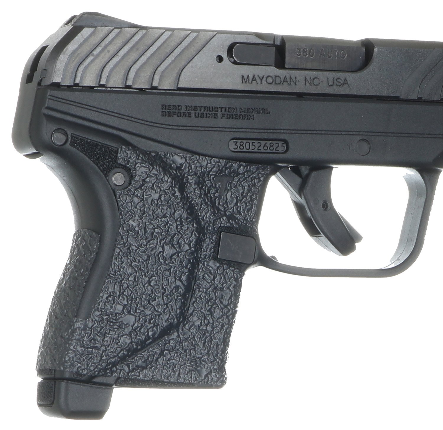 Talon Grips EV10R Adhesive Grip  Textured Black Rubber, Fits Ruger LCP/LCP II
