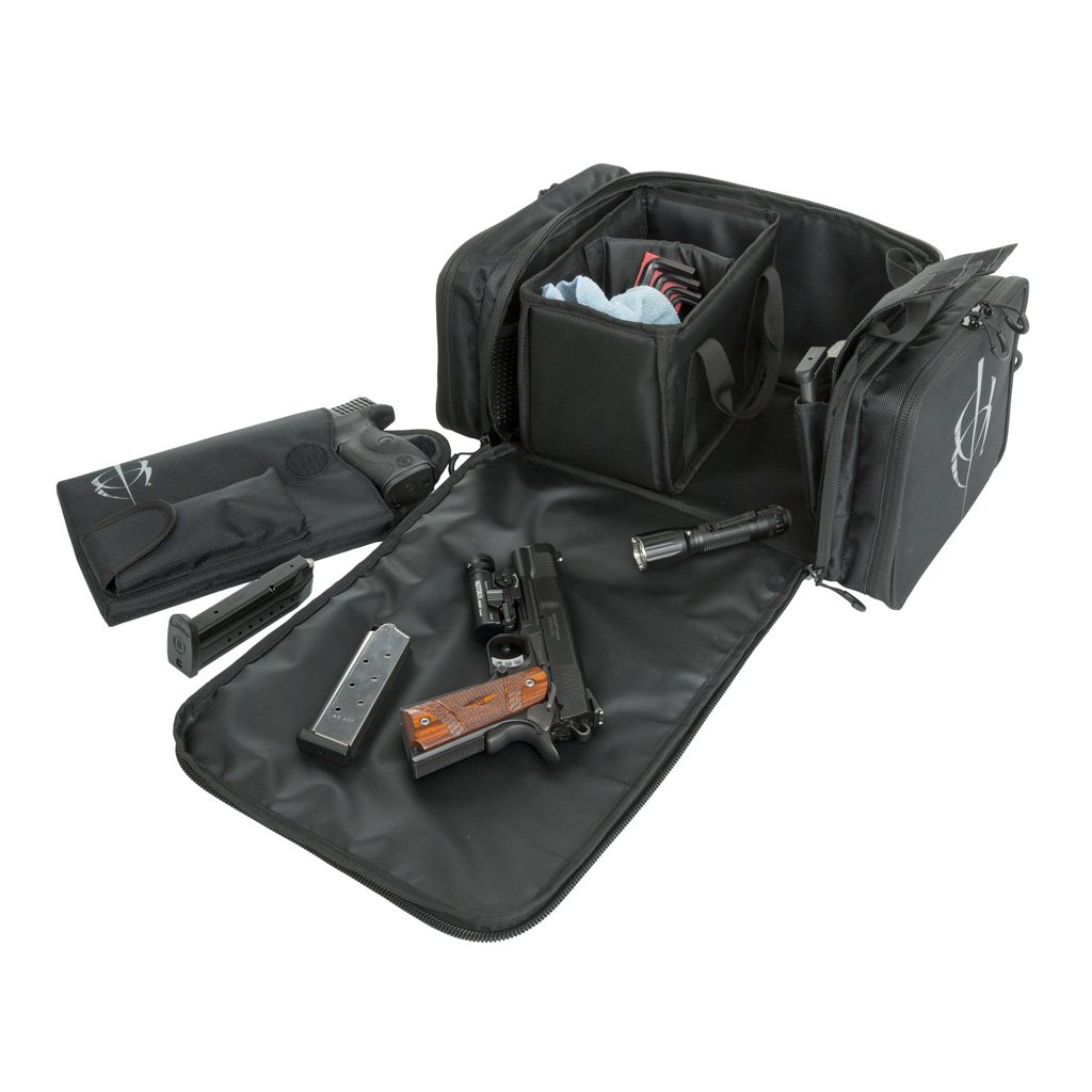 BlackHeart Respondent Range Bag with Ammo Carrier & Pistol Sleeve Black
