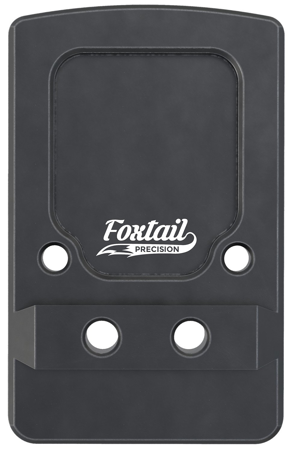 Foxtail Precision 100013 Rear Sight Dovetail Optic Adapter Plate for non MOS Glock  Black Anodized Glock Non MOS