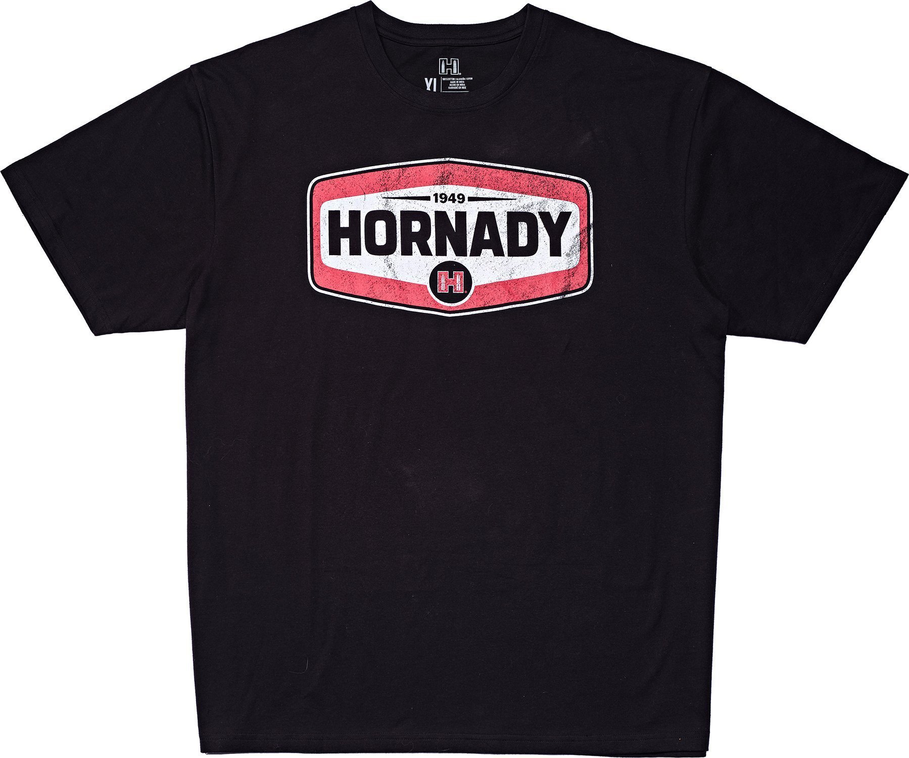 Hornady 99607L Hornady T-Shirt Black Cotton Short Sleeve Large