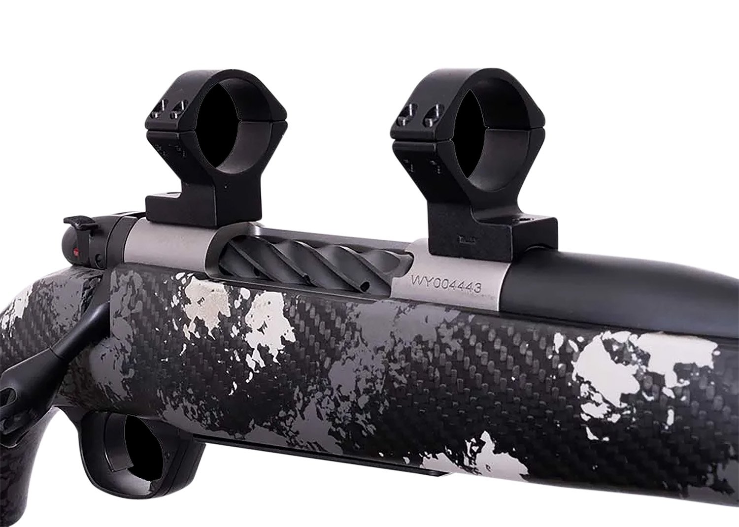 Weatherby W740705 Scope Mount/Ring Combo Matte Black Alloy 30mm Tube Weatherby Mark V Medium Rings Magnum 9-Lug Action