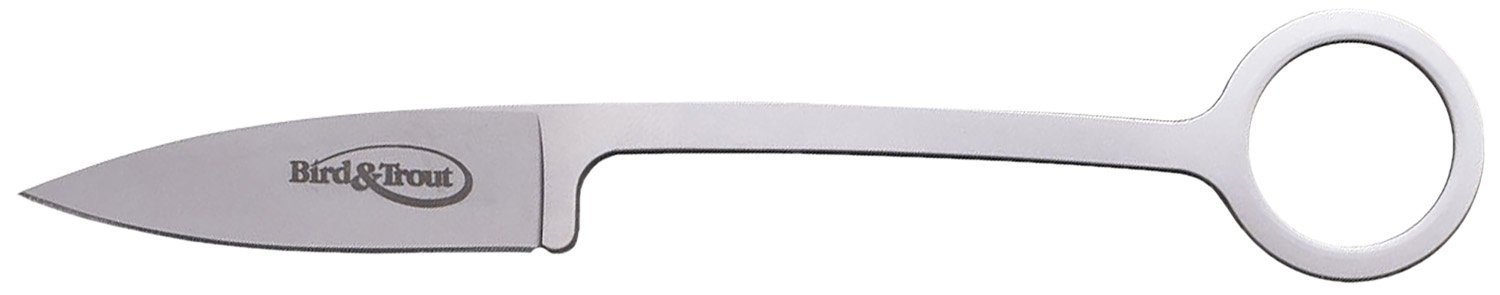 Cold Steel CS20BTJ Bird & Trout 2.25" AUS-8A SS Plain Drop Point Bead Blasted Blade, 4.06" Bead Blasted AUS-8A SS Handle