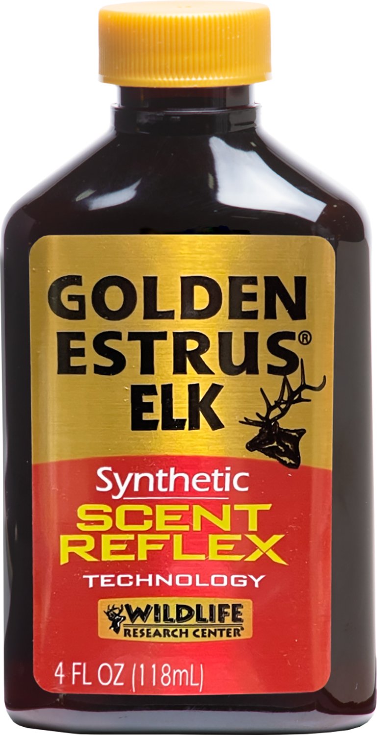 Wildlife Research 44714 Golden Estrus Synthetic Elk 4 oz Bottle