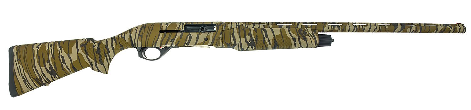 SDS Imports 21000195 S2  Full Size 20 Gauge Semi-Auto 3" 3+1 28" Overall Mossy Oak Bottomland Vent Rib Barrel, Drilled & Tapped Receiver, Fixed Synthetic Stock