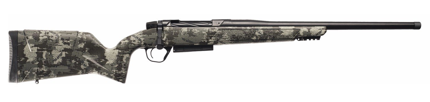 Christensen Arms 801-15041-01 Evoke Hunter 30-06 Springfield 4+1 22" Black Cerakote Threaded Barrel, Receiver & Forend w/Picatinny Rail, Brush Camo Fixed Synthetic Stock