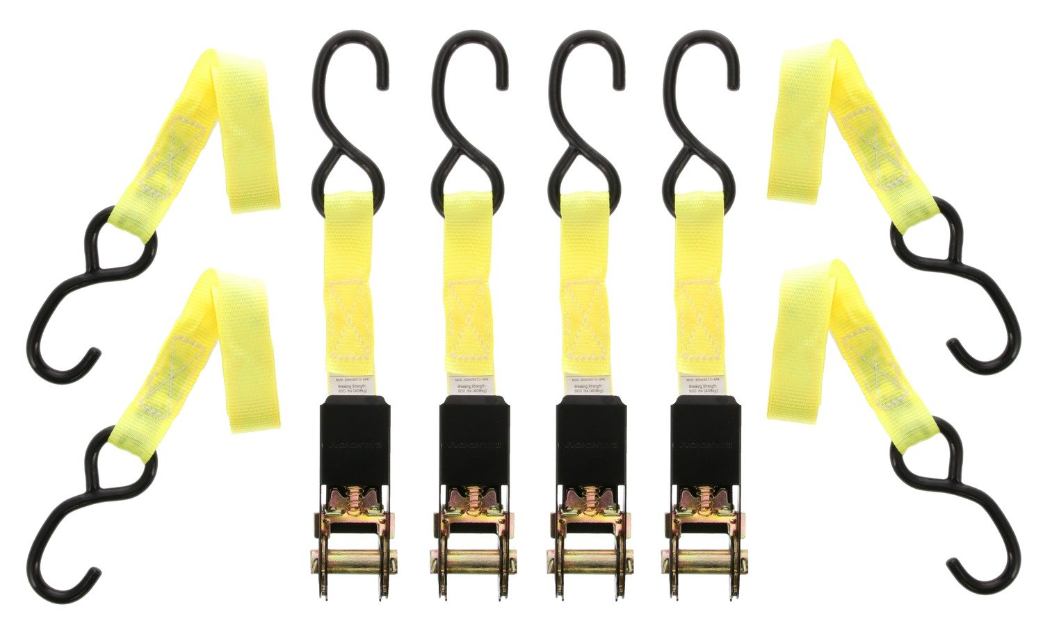 MUDDY MUD-SDHVRS10-4PK  1"X10'STD DUTY RATCHET