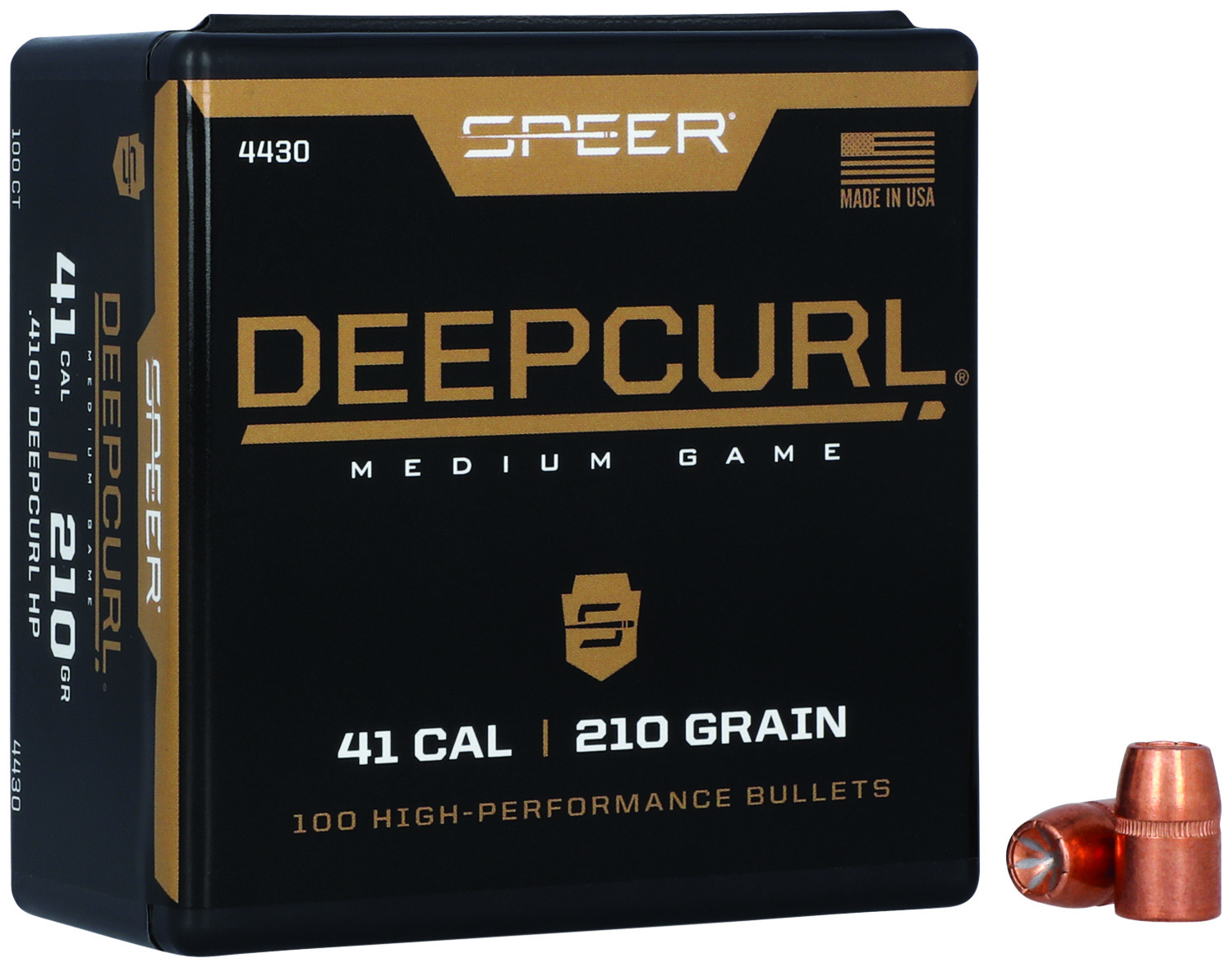 Speer 4430 DeepCurl 41Cal 210gr Hollow Point 100 Per Box/5 Case