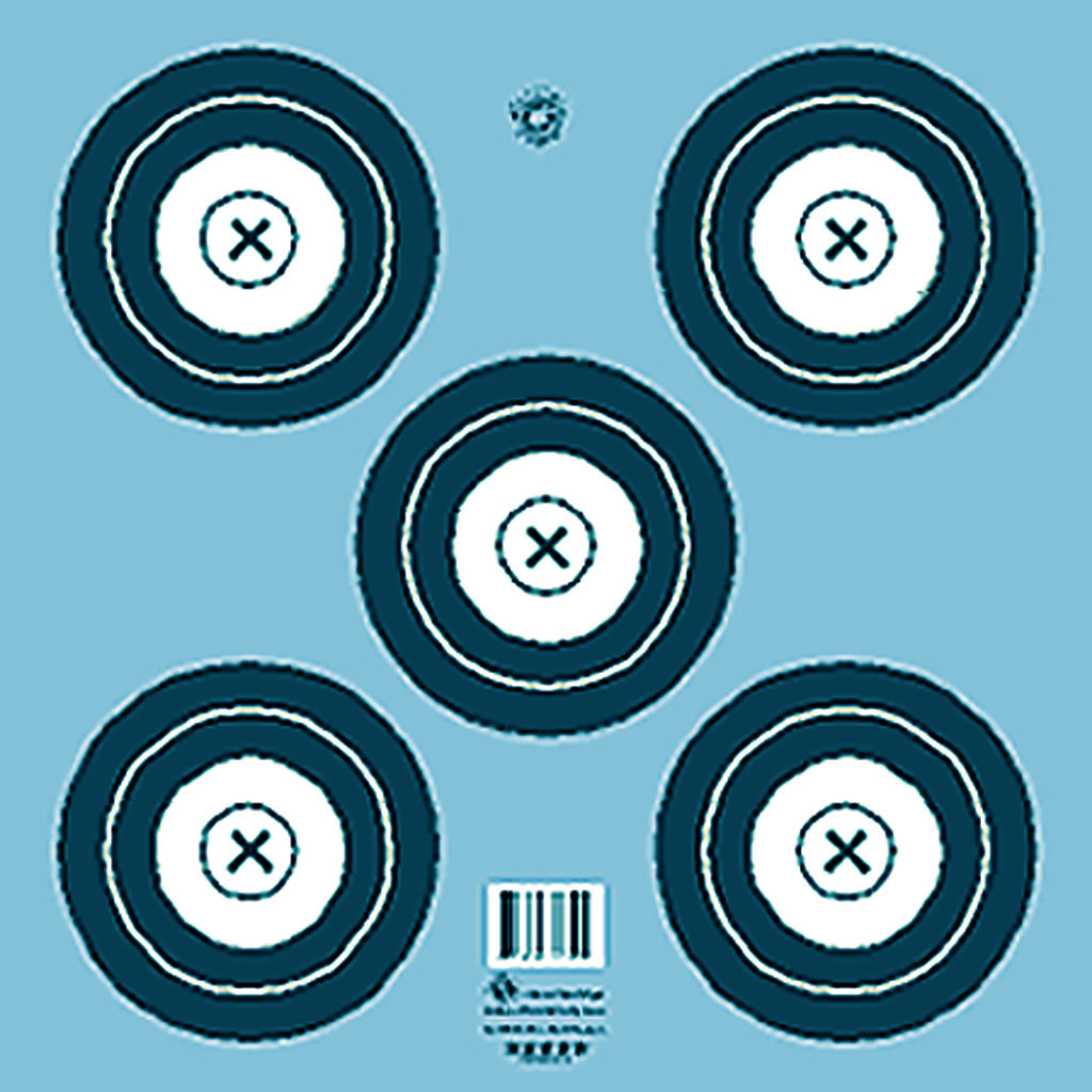 Maple Leaf Target Face NFAA Indoor 5-Spot 100 pk.