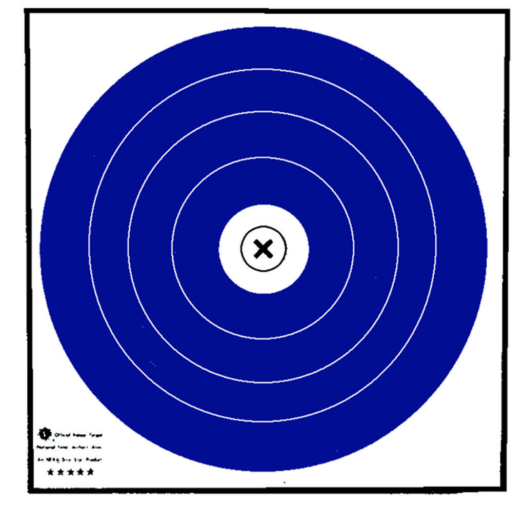 Maple Leaf Target Face NFAA Indoor Blue/White 40 cm. 100 pk.